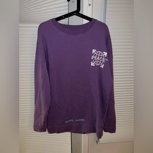 Rare Off White purple peace crewneck